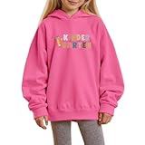 Generisch Mädchen Kapuzenpullover Kinder Garten Schulanfangssaison Drucke Baumwolle Langarm Kleid Pulloverkleid Pullover Hoodie Sweatshirt Hoodiekleider Top Sweatshirts Kapuzenjacke (7-8Years)