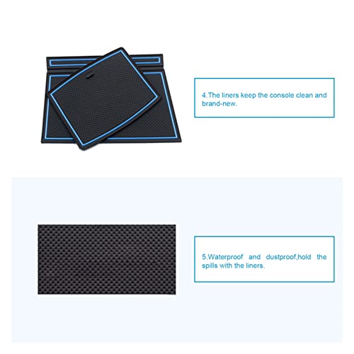 Tapis de porte Tiguan Allspace antidérapant bleu idéal pour les trajets
