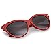 zeroUV - Oversize Vintage Mod Womens Fashion Cat Eye Sunglasses 59mm (Red)