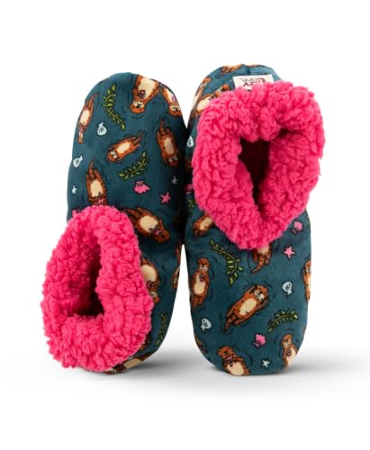 Image of Lazy One Fuzzy Slipper Socks for Women, Fleece House Slippers, Indoor Socks