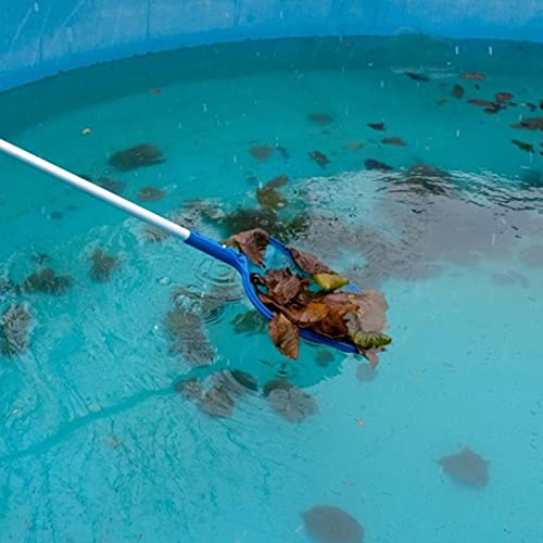 Aspirador de pó portátil para piscina com alça de 5 polos, cabeça de sucção, saco de filtro, entrada