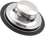 3.35 Bouchon d'évacuation des ordures de cuisine de pouce, bouchon d'élimination des ordures en acier inoxydable 3 1/2 pouce, pour Insinkerator, Kitchenaid, Kohler, Waste King