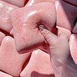 SUISUILE 4.3 Inch Sticky Bread Squishy Toys, Super Soft Strawberry Toast Slow Rising Squishy, Realistic Toast-Shaped Squeeze Toy, Big Food Squishies for Adults Stress Relief