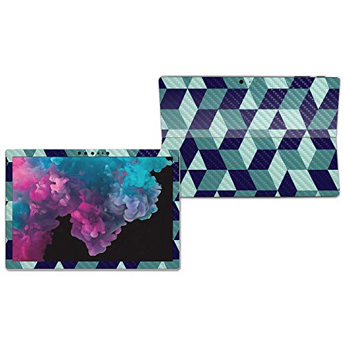 Image of MIGHTY SKINS MightySkins Carbon Fiber Skin for Microsoft Surface Pro 6 - Geo Tile | Protective, Durable Textured Carbon Fiber Finish | Easy to Apply, Remove, and Change Styles | Made in The USA