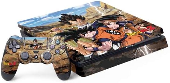 Skinit Decal Gaming Skin Compatible with PS4 Slim Bundle - Officially Licensed Dragon Ball Z Capsule Corp Design
