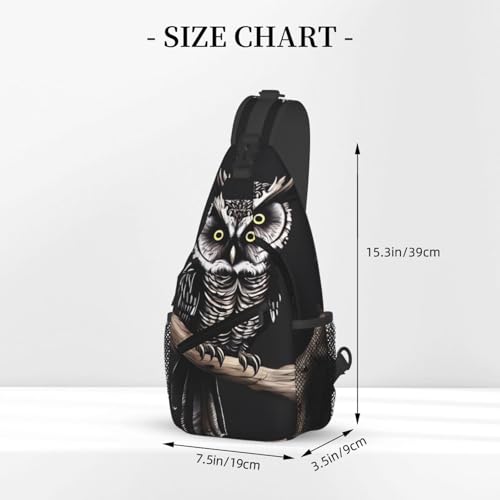 Bolso cruzado tipo sling para hombre y mujer negro miniatura 3