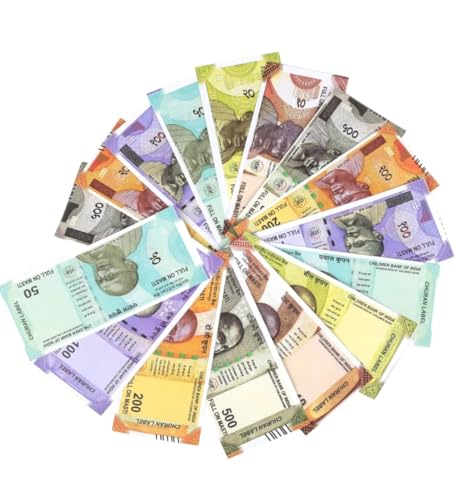 Image of Fake Money 30 x 6 Units Set 180 Note for Kids Learn Money Skills Dummy Note Nakli Note Set All New 10 | 20 | 50 | 100 | 200 | 500 Artificial Playing Currency - Multi Color by 4GX
