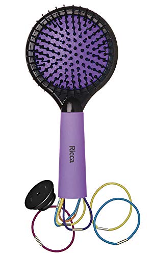 Escova Teen Color Fun, Ricca, Laranja/Rosa/Roxo