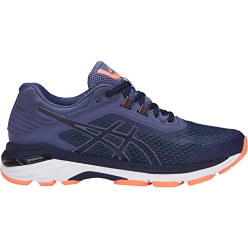ASICS Women's GT-2000 6 Running Shoes, 8, Indigo Blue/Indigo Blue/Smoke
