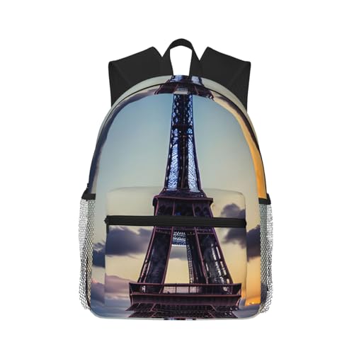 Sac à dos Tour Eiffel noir idéal pour vos weekends prolongés et escapades urbaines