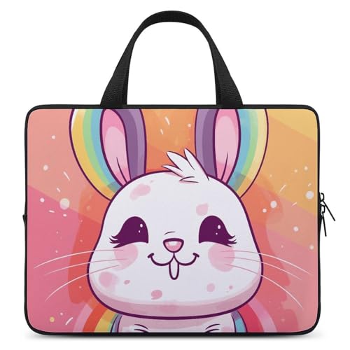 Sacoche pour ordinateur portable avec bandoulière Chubby Rabbit souple