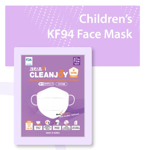 [10 Masks] White Clean Joy Kf94 The Flow Face Masks For Kids [Made In Korea] #TOP5