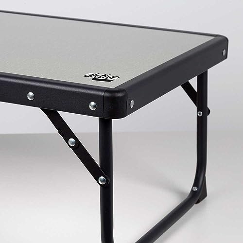 AKTIVE Mesa Plegable Camping portátil Antivuelco de acero y Madera MDF, con asa para fácil Transporte, Mesa Baja, Mesa Picnic, Medidas 56x40x25cm, Accesorios de Camping (63018) - imagen 7