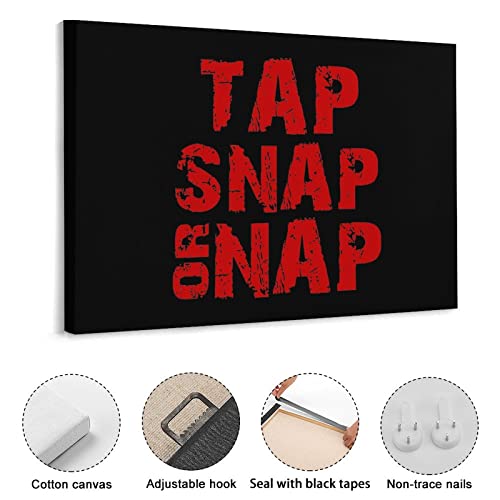 Lienzo de Jiu Jitsu Tap Snap Or Nap de 30x40 cm para decorar paredes 3