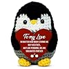 Handmade Crochet Penguin Gift – Cute Romantic Present for Him or Her, Boyfriend, Girlfriend, Husband, Wife – I Love You Anniversary, Birthday, Wedding, or Easter Gift for Couples