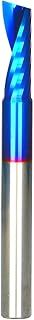 Ruhi UO131 O-Flute Spiral Up cut Solid Carbide CNC Router Bit, 1/4 x 1 x 1/4 x 2 1/2