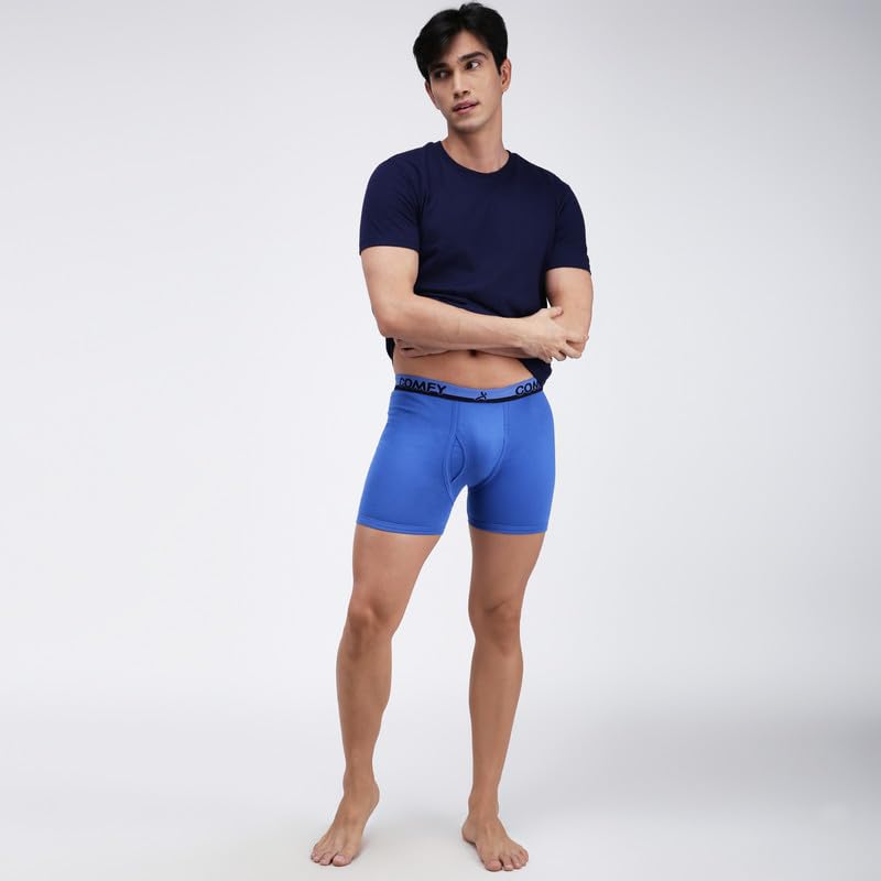 Image of Amul Comfy Men's Trunk Underwear | Soft Outer Elastic | Soft Waistband | Breathable Comfortable Innerwear | Pack of 10 | Color May Vary