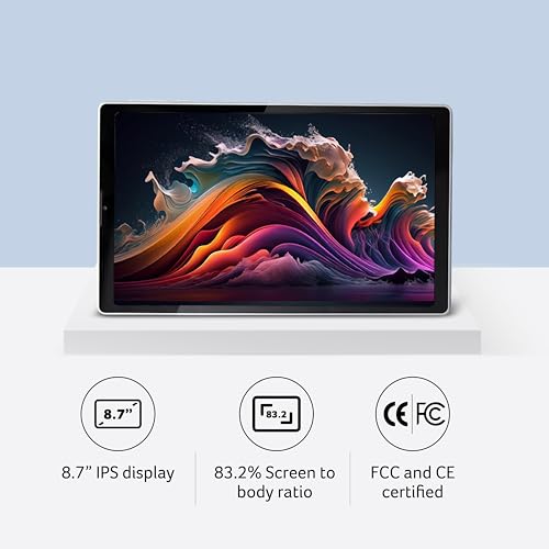 Acer-One-T9-422L-Tablet-with-Bluetooth-2209-Cm-87-with-3-GB-RAM-and-32-GB-Emmc-350-NITS-Brightness-IPS-Panel-4G-LTE-Android-12-Silver