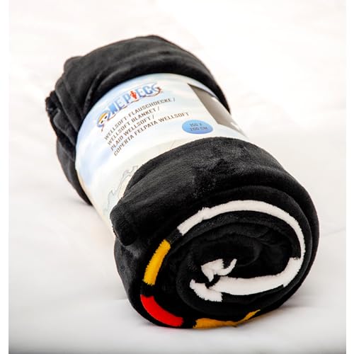 Herding Wellsoft-Flauschdecke One Piece, Totenkopf-Design, 150 x 200 cm, Polyester