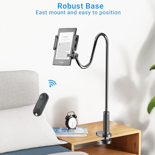image for Kefotic Gooseneck Tablet Holder for Kindle Reading in Bed with Page Tu