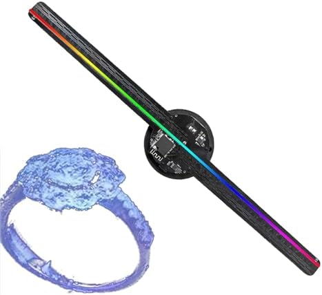 Genérico Proyector De Hologramas LED De 16,5 Pulgadas, Árbol De N...