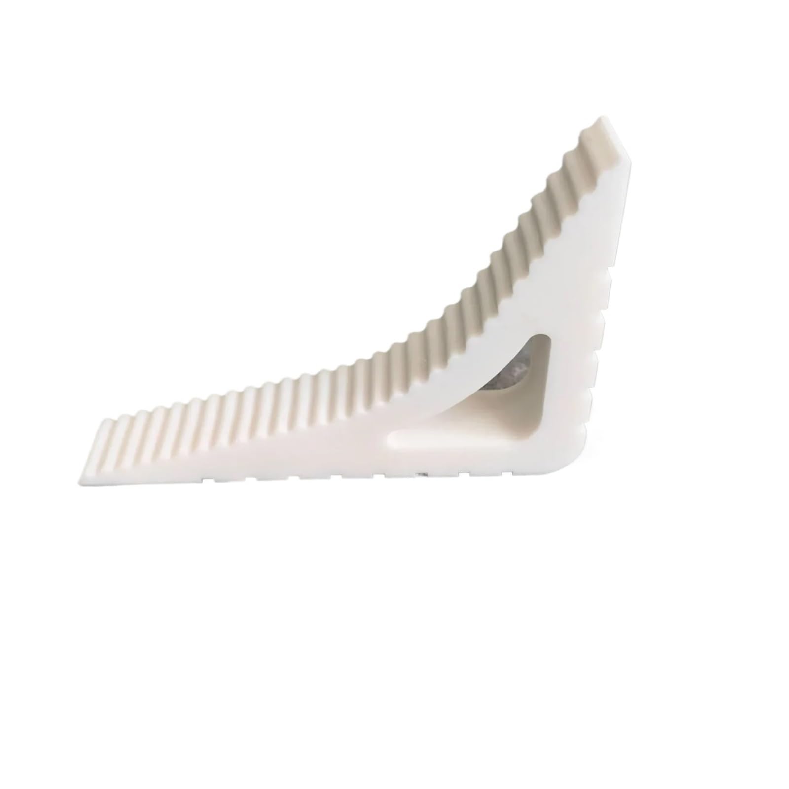 Xctdsvah White Door Stop Rubber Reusable Floor Block Door Wedge Doorstops Home Window Limiter Office Anti-Collision(White)
