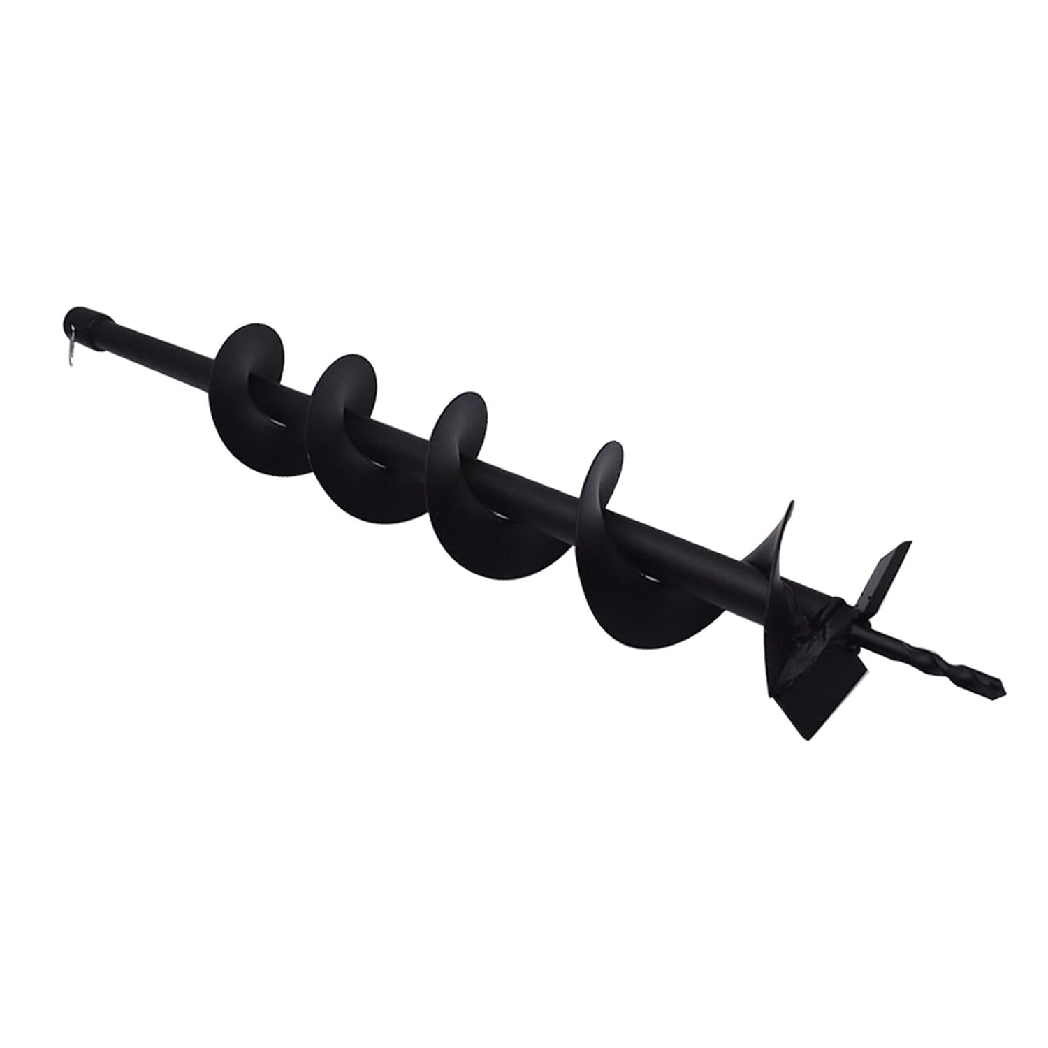 4-in Earth Auger Drill Bit, Garden Plant Flower Auger Rapid Planter Compatible Gas Powered Post Fence Hole Digger with 3/4 Shaft