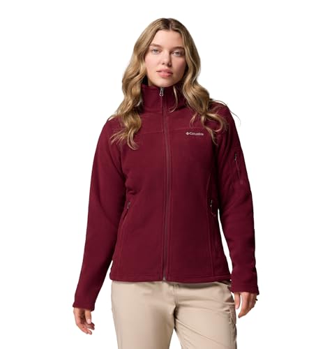 Columbia Fast Trek 2 Jacket Old, Giacca in pile con zip intera Donna, Vino Ricco, XS