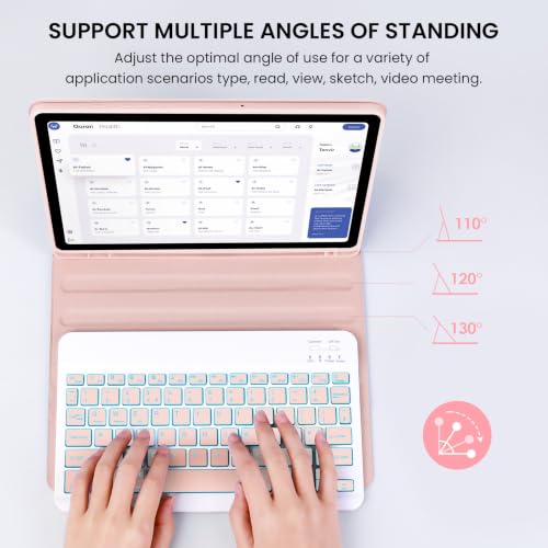 Teclado desmontable compatible con Galaxy Tab A11 Plus para evitar escribir en pantalla 4