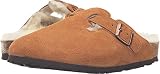 Birkenstock Boston Shearling Clog - Suede (Unisex) Mink Suede EU 37 (US Women's 6-6.5) Narrow