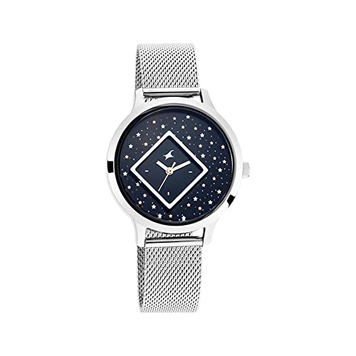 Fastrack Women Metal X Ananya Panday-Fit Out Analog Blue Dial Watch-Nn6210Sm03/Np6210Sm03, Band Color-Purple