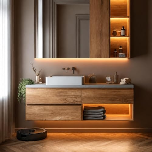 FMMC 64 in Floating Bathroom Vanity with Sink - Modern