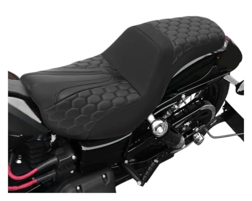 Asiento de pasajero para motocicleta Dyna con acabado resistente 2006-2017 2