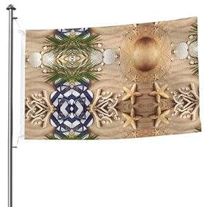 Xlewsieu Black-48 Strandmotiv Flagge 15,7 x 2,4 m