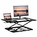 Mount-It! Standing Desk Ergonomic Height Adjustable Sit Stand Desk, 32x22 Inch Preassembled Stand-Up Desk Converter, Holds up to 20 Pounds, Large Surface