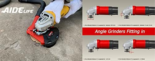 Aidelife Expert Surface Grinding,Dust Shroud for Angle Grinders 115mm/125mm