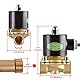Heschen Messing Elektrisches Magnetventil, 2W-160-15J, 1/2 Zoll, AC220V, Direct Action Wasser Air Gas Normalerweise geschlossen Ersatz-Ventil