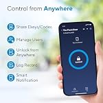 ULTRALOQ U-Bolt Pro WiFi Smart Lock with Door Sensor, 8-in-1 Keyless Entry Door Lock with Fingerprint ID, App Remote Control, Built-in WiFi Keypad Deadbolt, Auto Unlock, IP65 Waterproof, Easy Install