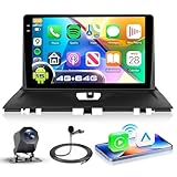 VECHTEL 4G+64G Autoradio Android 15 für Citroën Jumpy/Peugeot Expert/FIAT Scudo 2007-2016/Toyota Proace 2013-2016, 9'' Incell Touchscreen mit Carplay Android Auto GPS WiFi USB Bluetooth FM RDS Kamera