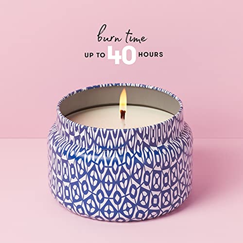 image for Capri Blue Scented Candle with Tin Candle Holder - Cotton Wick - Luxur