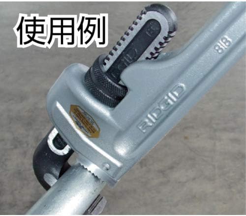 RIDGID 31090 Model 810 Aluminium Straight Pipe Wrench, Plumbing Wrench,Silver,10-inch