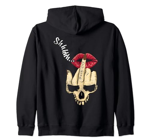 International Damas Day Dedo Esqueleto Feminista Feminista Sudadera con Capucha