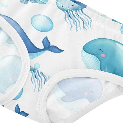 Durable Toddler Underwear Custom 2t Cotton Panties for Girl Cute Sea Animals Whales Kids Undies Briefs4