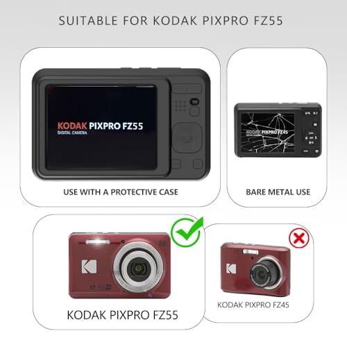Funda de silicona para cámara KODAK PIXPRO FZ55 negra miniatura 2