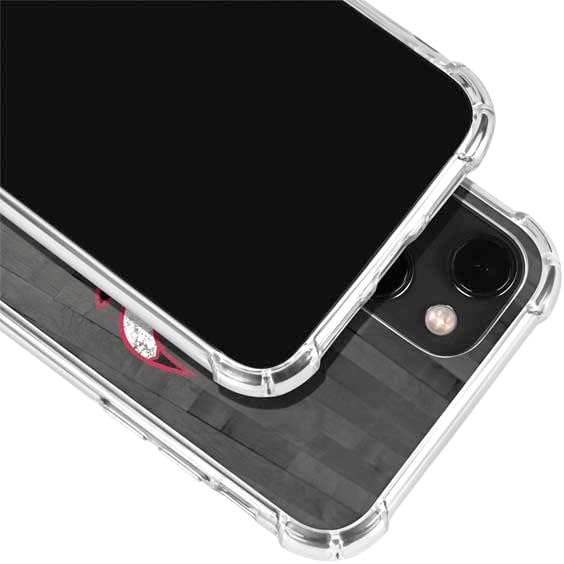 Skinit Clear Phone Case Compatible with iPhone 14 Plus - Officially Licensed NBA Chicago Bulls Hardwood Classics Design