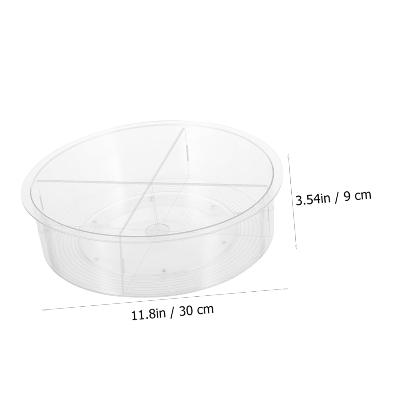 Caja de Almacenamiento Transparente Multifuncional Giratoria Grande Pet 1