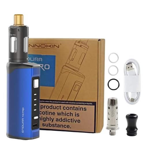 Innokin Endura T22 Pro E-Cigarette Starter Kit – 3000mAh Rechargeable Vape with 2ml Top Slide Refill Tank, LED Display, MTL Smooth Vaping, Auto-Wattage, T18E Coil Compatible, No Nicotine-ROYAL BLUE