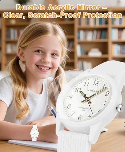 Image of Kids Analog Watch Waterproof Learning Time for Boys Girls Ages 4-12