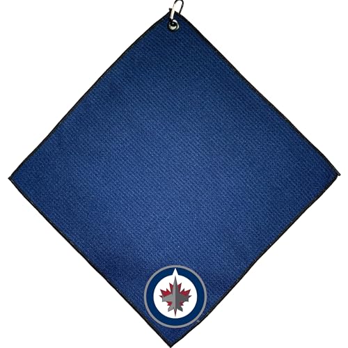 Team Golf NHL Winnipeg Jets Microfiber Golf Towel, 15x15 (Multicolor)