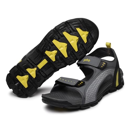 Image of YOHO TrailX Sports Sandals for Men, Cushion Comfort, Lightweight & Anti Skid Floaters for Walking & Trekking, Footwear for Man /Boys /Gents